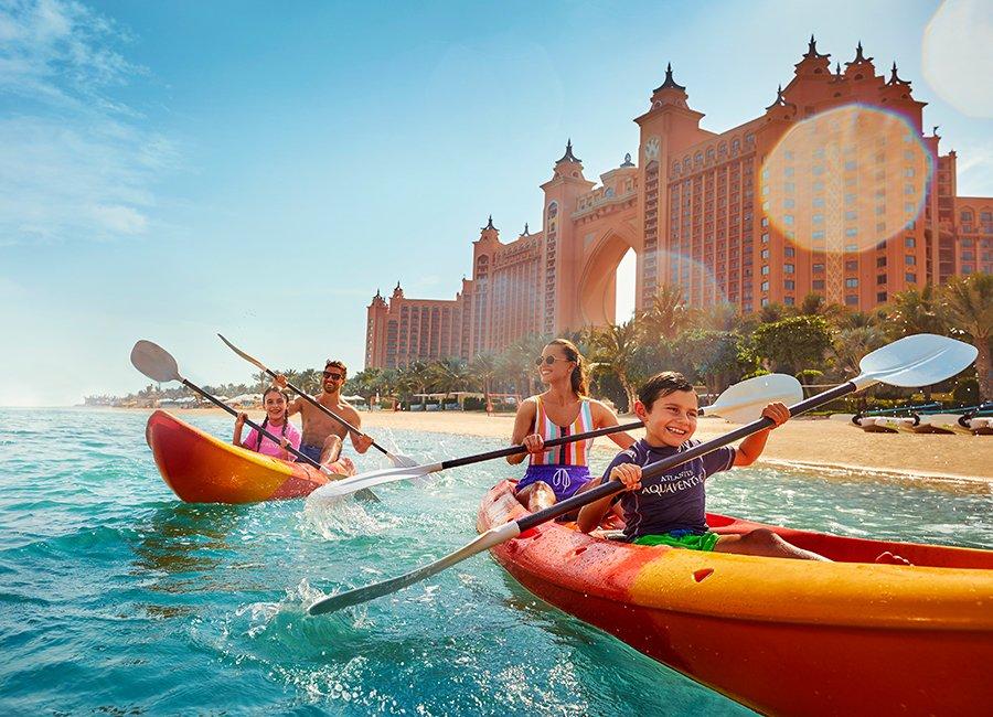 Kayaking at Atlantis, The Palm