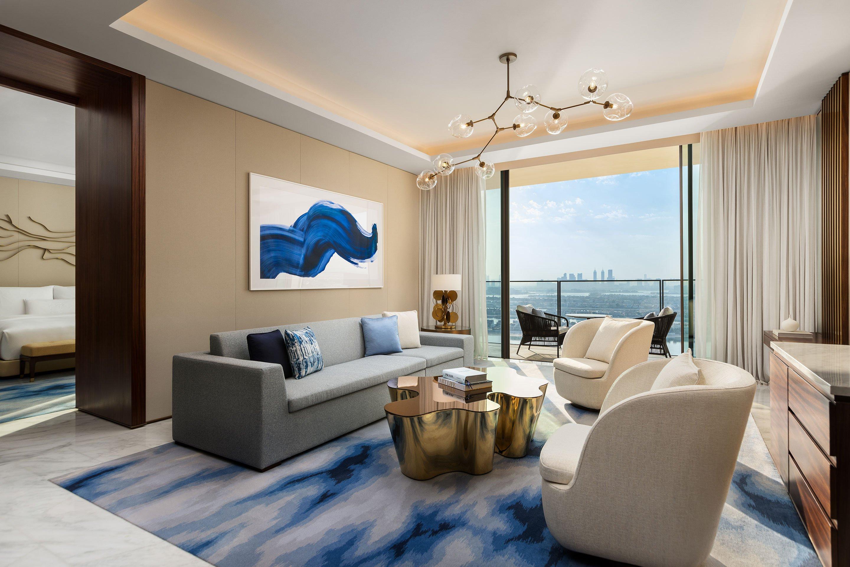 Two Bedroom Sky Terrace Suite Living Room Palm View
