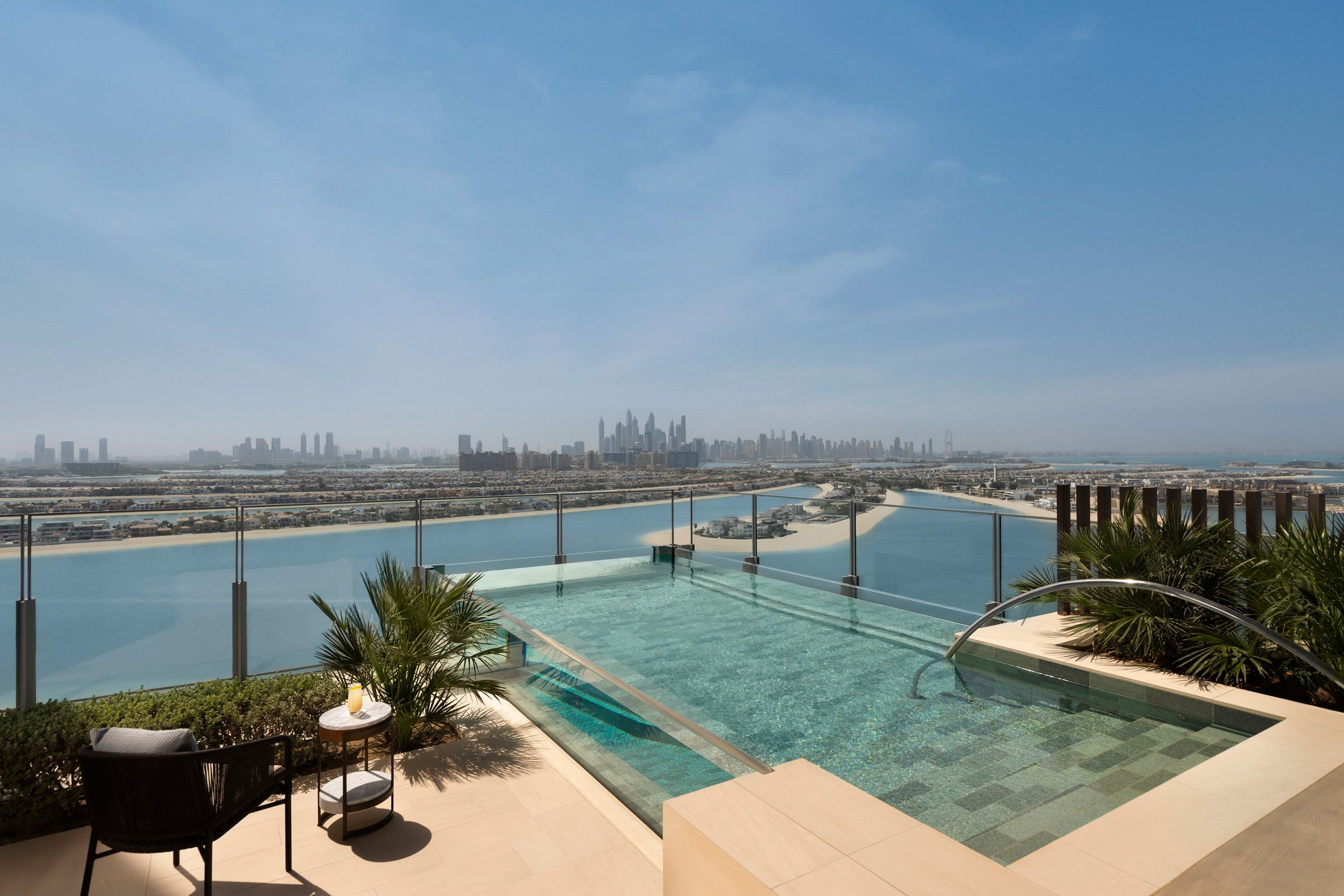 Sky Pool Villa Living Room Palm View