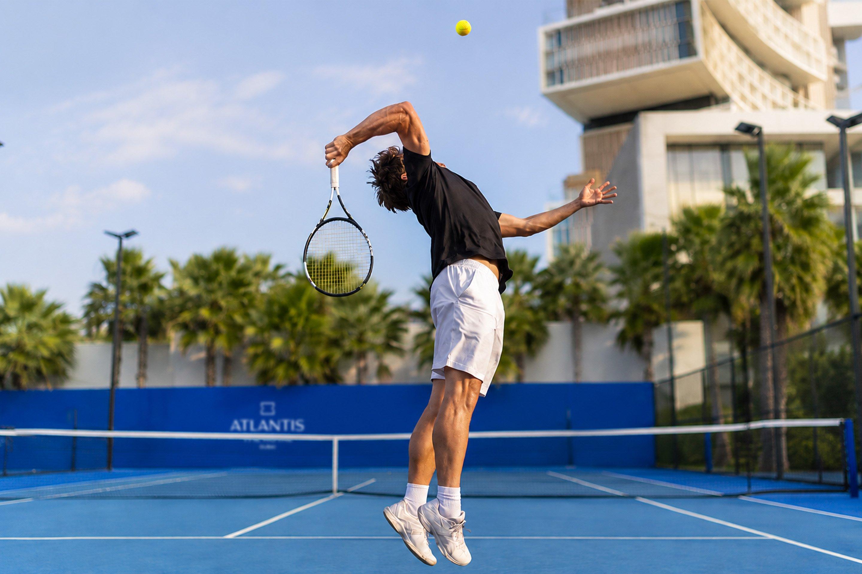 Man playing Tennis