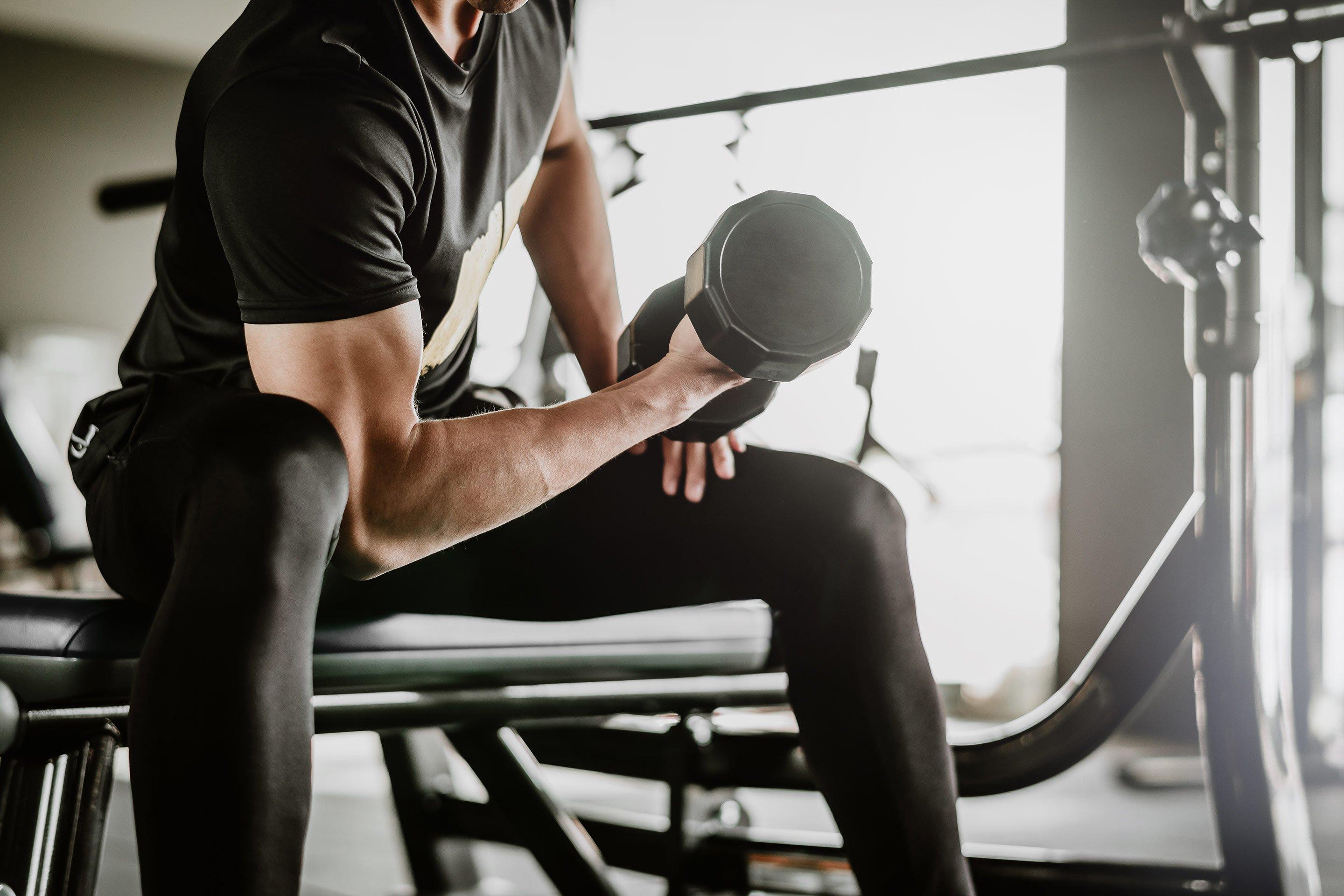 Fitness man in gym