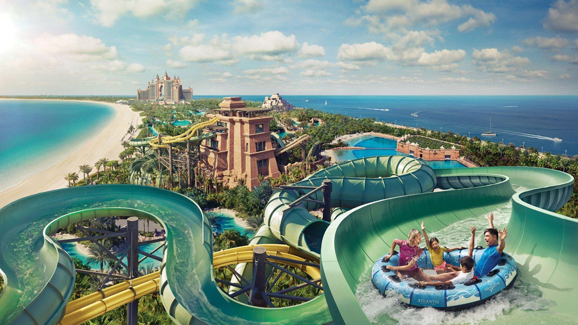 Waterslide at Aquaventure World