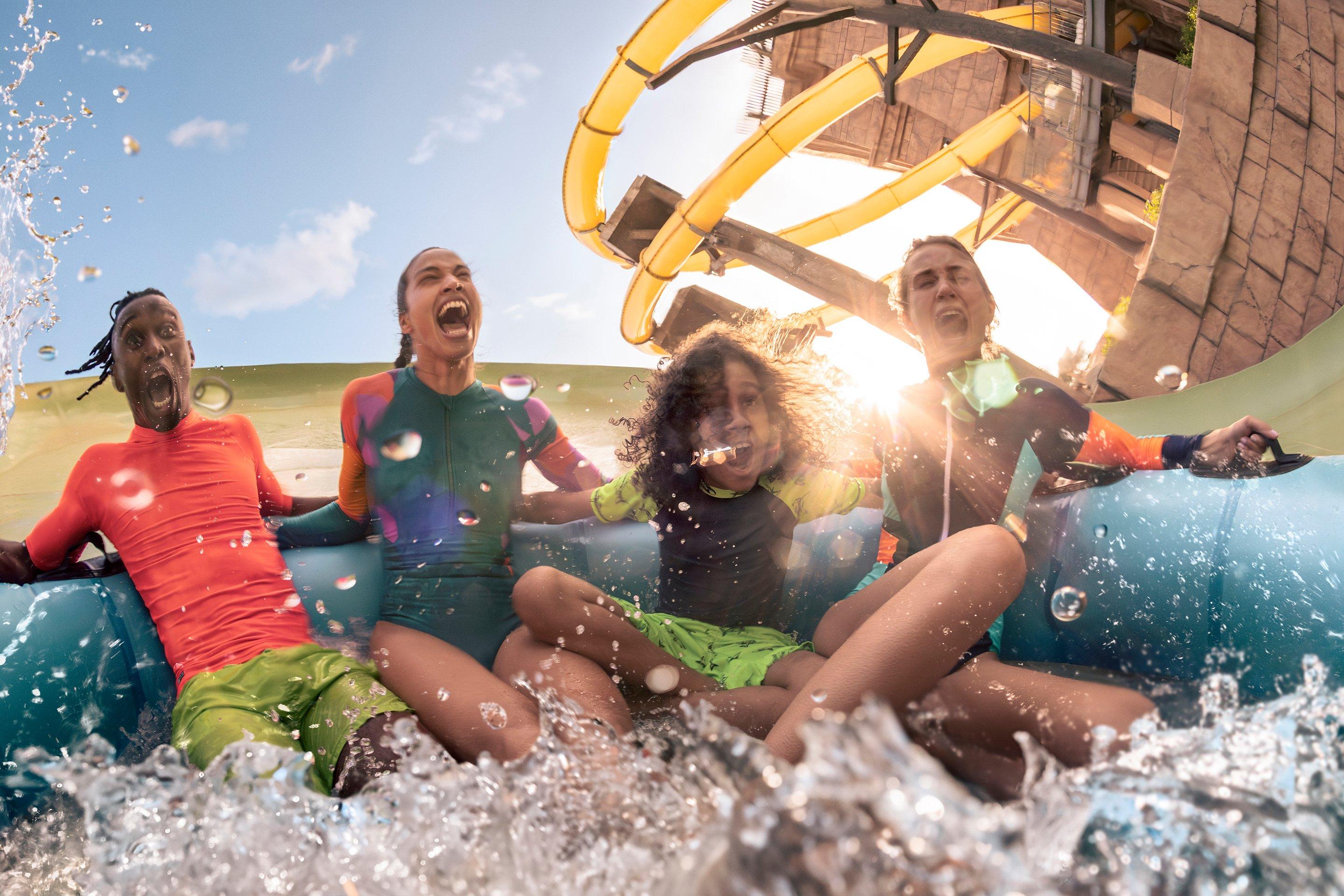 Group of friends at Zoomerango in Aquaventure World