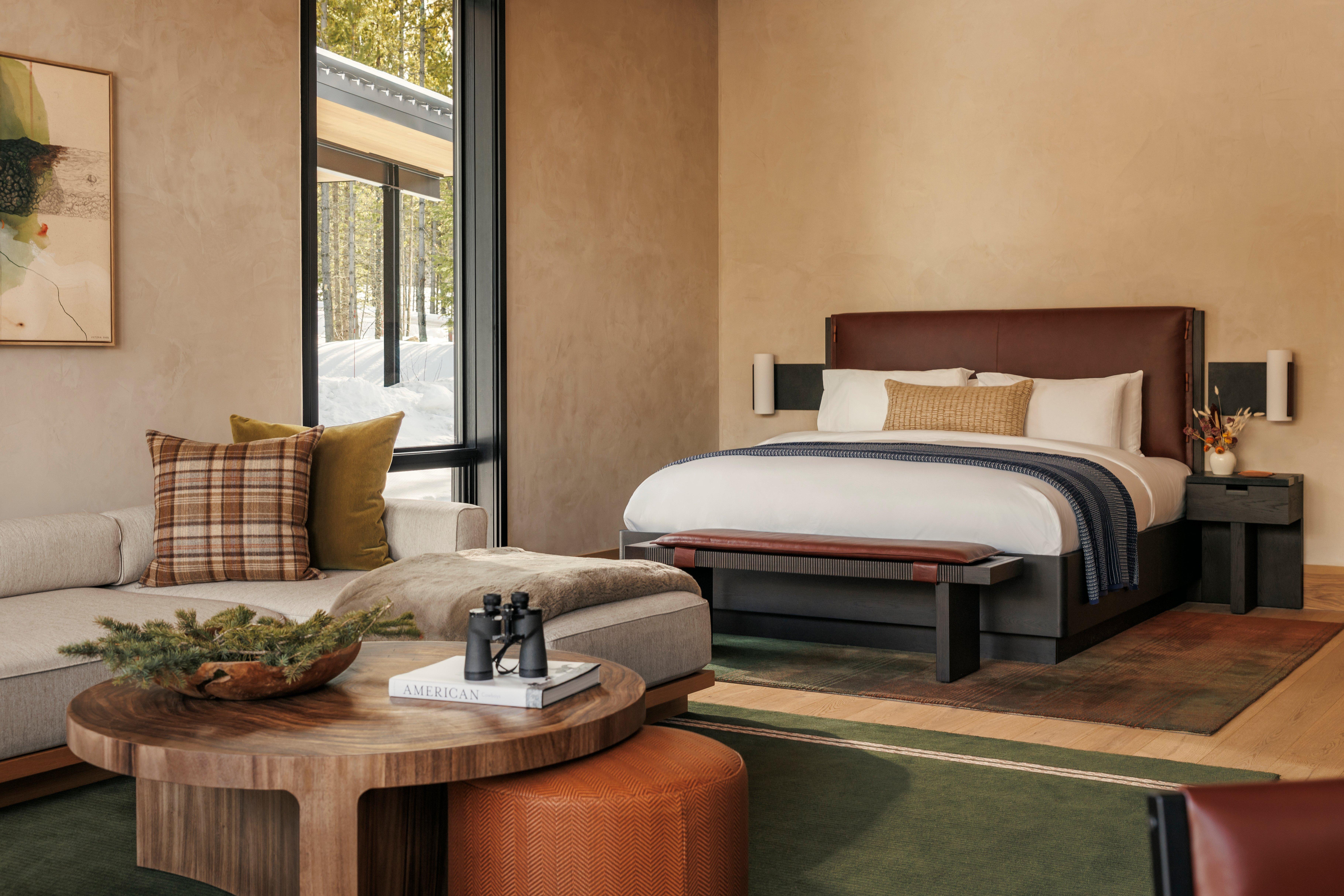 One&Only MoonlightBasin Studio Cabin Bedroom