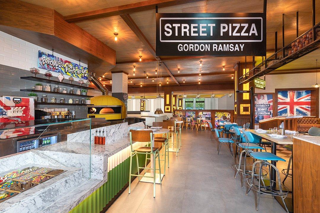 Street Pizza Restaurant Interior