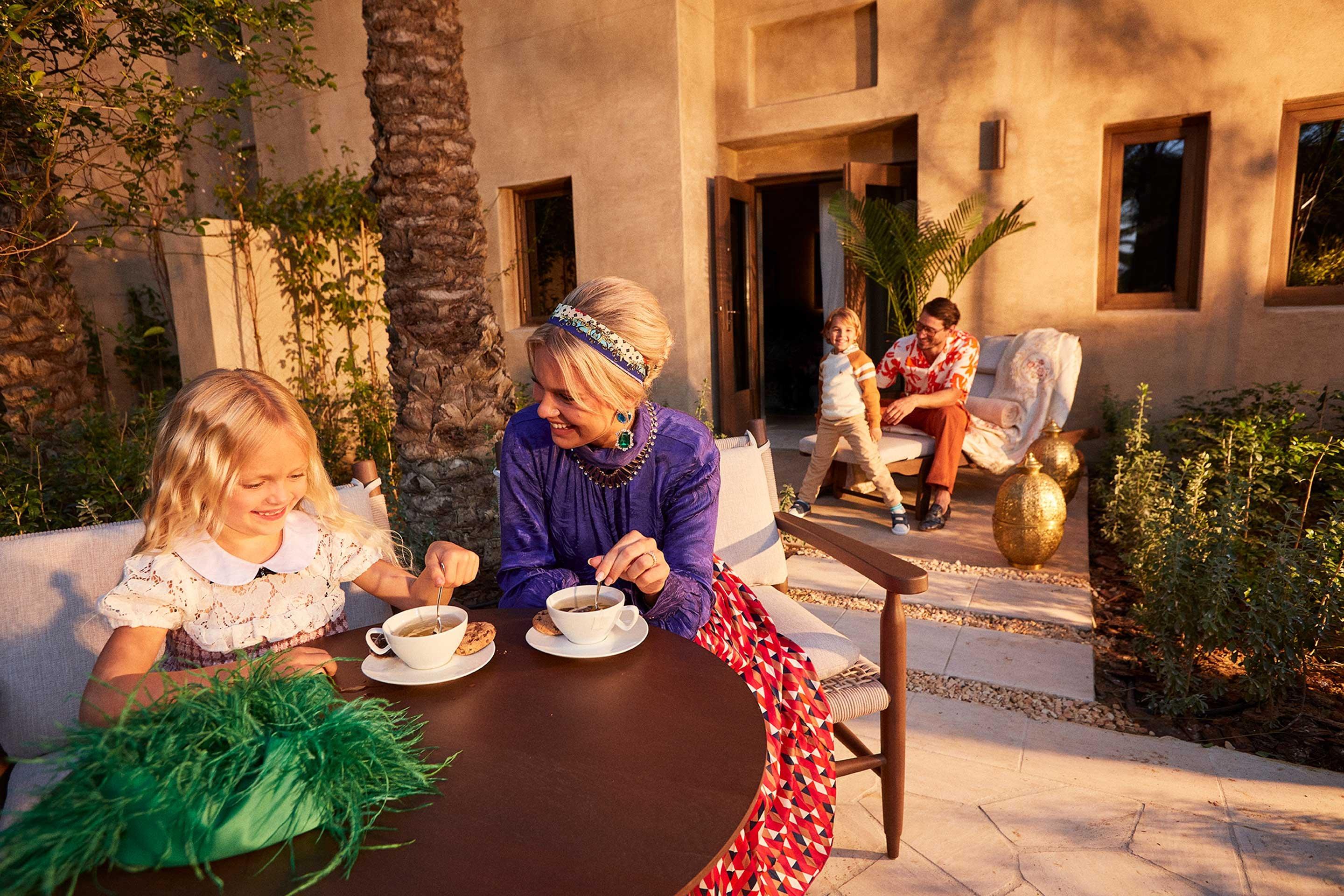 Joyful family moments at Bab Al Shams