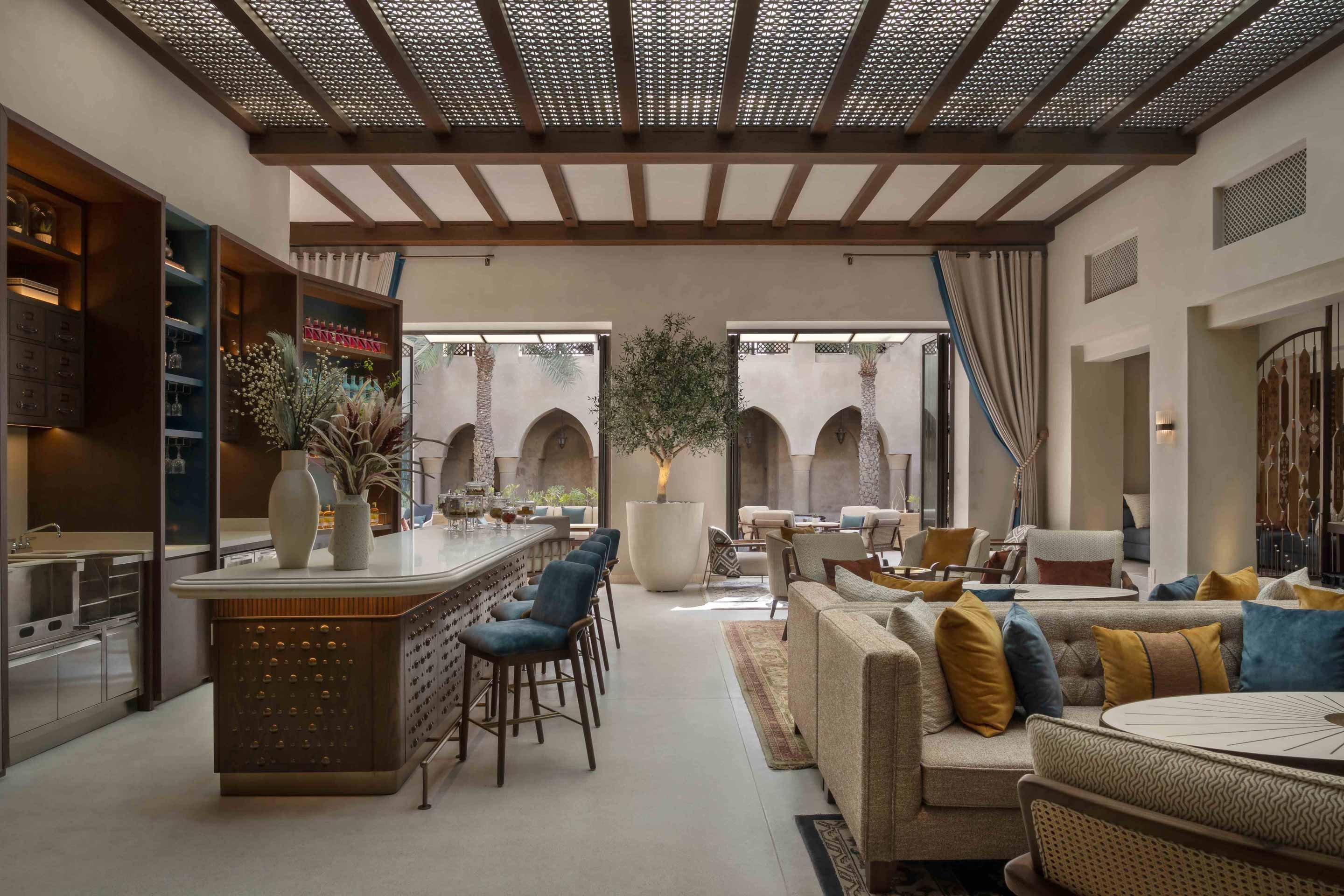 Interior view of Lobby Lounge at Bab Al Shams